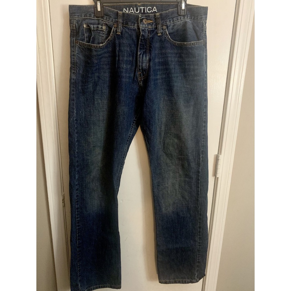 Nautica‎ Relaxed Fit Blue Denim Jeans Mens 32x32 Casual Everyday